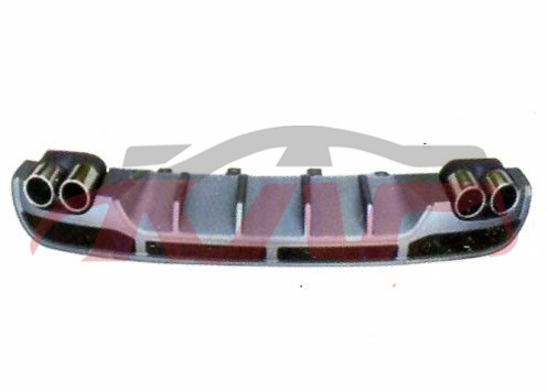 For Benz 472w205  14-18 Sport&nbsp;change The Brabus 4 Tail Throat + Tail Lip&nbsp;, Benz  Car Lamps, C-class Auto Parts Shop-