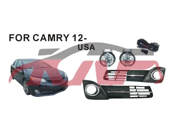 适用于丰田2012-2014 凯美瑞SE，美版 雾灯组合 , 丰田 雾灯套组, 凯美瑞 预付款汽车配件-