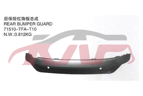 For Honda 431other rear Bumper 71510-tfa-t10, Honda  Auto Bumper, Crv  Auto Parts Prices71510-TFA-T10