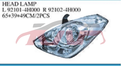 For Hyundai 20154011 I10 head Lamp , Hyundai  Auto Lamps, I10 Automotive Parts