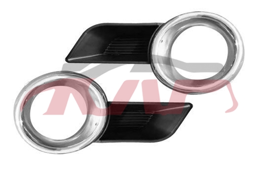 适用于丰田2009-2011 汉兰达 雾灯框，电镀+黑色193，200对起订 , 汉兰达 汽车配件运输价格, 丰田 前雾灯框-