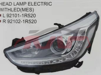 For Hyundai 20151712-13accent Middle East) head Lamp l 92101-1r520,r 92102-1r520, Hyundai  Car Headlamps, Accent Automobile PartsL 92101-1R520,R 92102-1R520