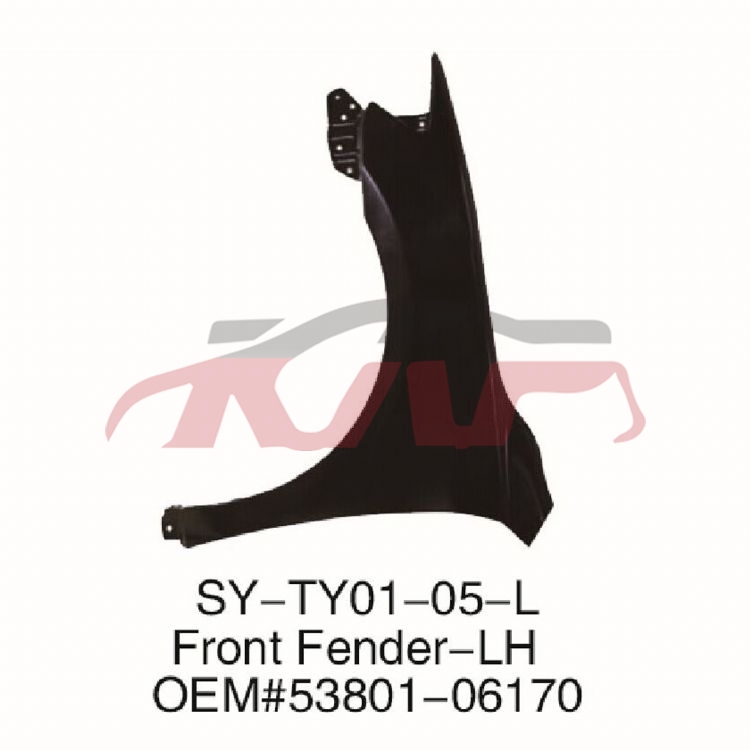 For Toyota 2027206 Camry front Fender l:53802-06170   R:53801-06160, Camry  Auto Parts Manufacturer, Toyota  Auto PartL:53802-06170   R:53801-06160