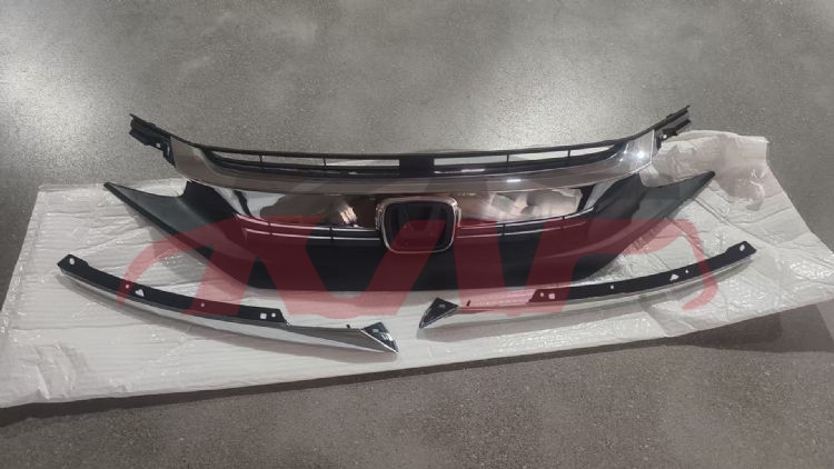 For Honda 8562016 civic Fc1/7&nbsp;grille, With Chrome Strip&nbsp;, Civic Car Pardiscountce, Honda  Grills Assembly-