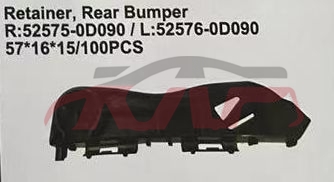 For Toyota 24492016 Etios rear Bumper Bracket r 52575-0d090,l 52576-0d090, Etios Auto Part, Toyota  Auto PartsR 52575-0D090,L 52576-0D090