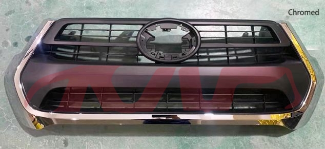 For Toyota 20382021 Hilux Rocco&nbsp;grille, Chrome, Black,2 Drive 2wd&nbsp;53100-0kk60, Toyota  Abs Griils, Hilux Parts-53100-0KK60