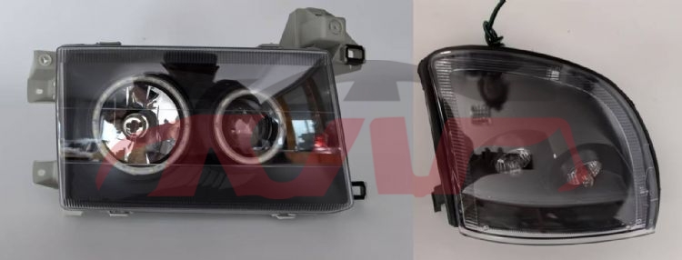 适用于丰田SURF 4RUNNER&nbsp;前大灯 +角灯一整套 改装款/10套起订，黑色/白色&nbsp;, 丰田 汽车配件, 海拉克斯 基本汽车配件-