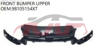 For Peugeot 2466208 front Bumper 98105154xt, Peugeot  Car Front Guard, 208 List Of Car Parts-98105154XT