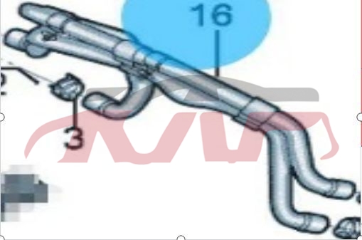 For V.w. 2963id6 coolant  Hose 1ed121157c, Id电动车 Car Accessorie, V.w.  Kap Car Accessorie-1ED121157C