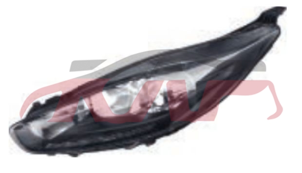 For Ford 20462013 Fiesta head  Lamp  Black l  C1bb-13w0303-bh   R  C1bb-13w029-bh, Fiesta Auto Parts Manufacturer, Ford  Kap Auto Parts Manufacturer-L  C1BB-13W0303-BH   R  C1BB-13W029-BH