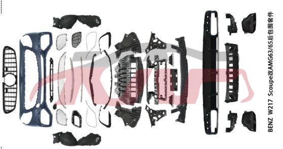 For Benz 2999s63&nbsp;s Coupe S63 S65 Front Body Kit  Changde Amg 63 65&nbsp;, S-class Basic Car Parts, Benz   Automotive Parts-