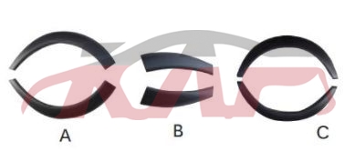 For Toyota 2572005 Hiace&nbsp;wheel Eyebrow, Black&nbsp;, Hiace Parts, Toyota  Auto Part-