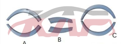 适用于丰田2005 海狮&nbsp;后轮眉，电镀款&nbsp;, 海狮 汽车配件价格, 丰田 汽车配件-