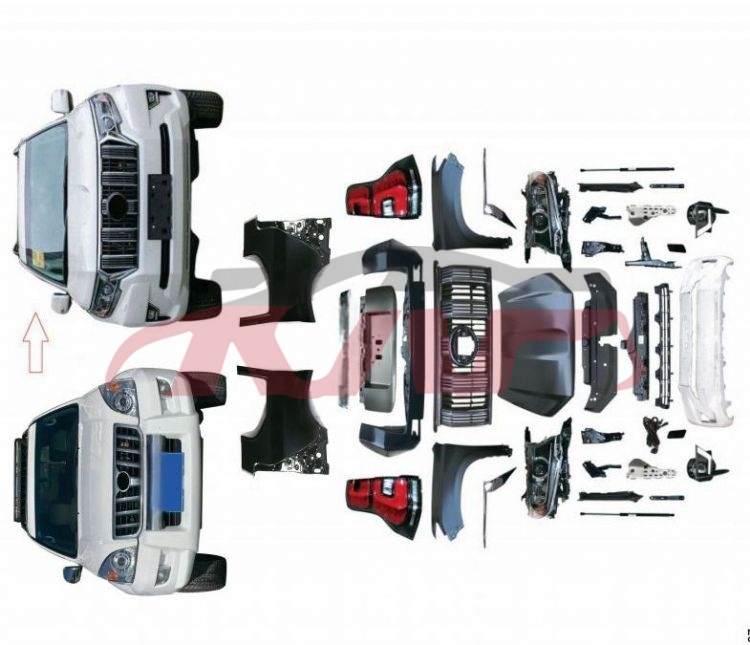 For Toyota 2402003-2009 Prado/fj120&nbsp;change Kit 03 Change To 2018)&nbsp;, Prado Auto Parts, Toyota  Car Refitted Parts-