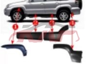 For Toyota 2402003-2009 Prado/fj120&nbsp;wheel Eyebrow Set&nbsp;, Prado Automotive Parts, Toyota  Auto Part-