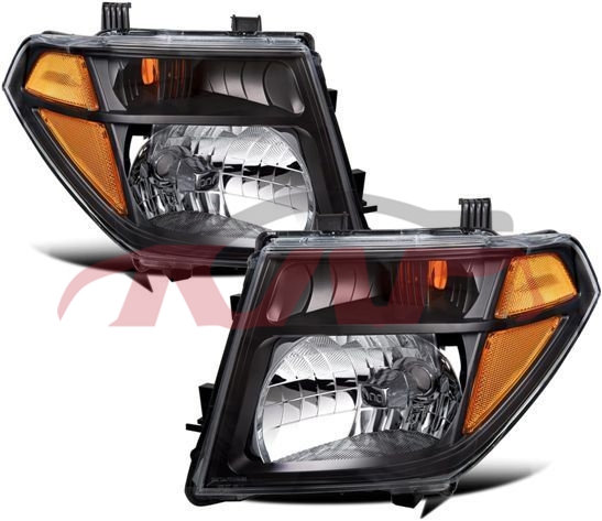 For Nissan 6152005 Navara&nbsp;head Lamp, Black&nbsp;, Nissan  Stard Halogen Headlight, Navara Car Parts Catalog-