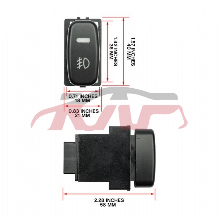 For Mitsubishi 4452007-2010 Lancer Gt&nbsp;harness Switch&nbsp;h8-h11-880-881, Mitsubishi  Auto Part, Lancer Car Spare Parts-H8-H11-880-881