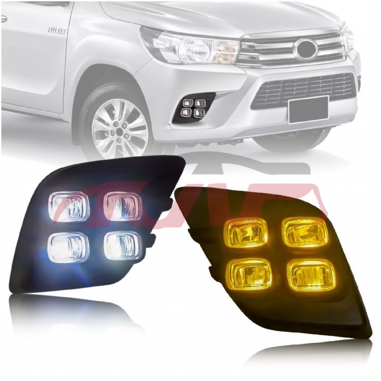 For Toyota 2312015 Hilux Revo&nbsp;led Fog Lamp Cover&nbsp;, Hilux Car Parts Shipping Price, Toyota  Lamp Cover-