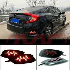 For Honda 11282019 Civic&nbsp;reflector, Modified&nbsp;, Honda  Orange Reflector, Civic Car Parts Discount-