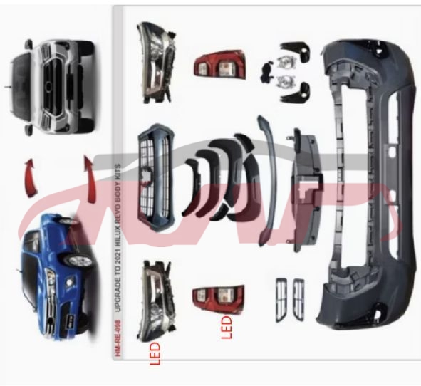 适用于丰田2015 海拉克斯/Revo&nbsp;改装套件，15升级19&nbsp;, 海拉克斯 汽车配件, 丰田 汽车配件-