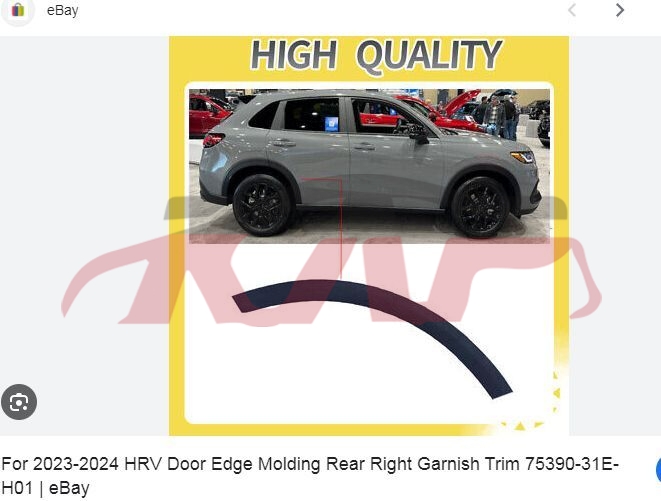 For Honda 33272023 Vezel&nbsp;wheel Eyebrow&nbsp;75390-3y0-h11, Honda  Auto Part, Hrv/vezel Car Pardiscountce-75390-3Y0-H11