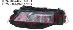 For Nissan 36852022 X-trail/rogue&nbsp;head Lamp, Write&nbsp;l:26060-6rr0a/od   R:26010-6rr0a/od, X-trail Rogue) Car Parts Discount, Nissan   Headlight Headlamp-L:26060-6RR0A/OD   R:26010-6RR0A/OD