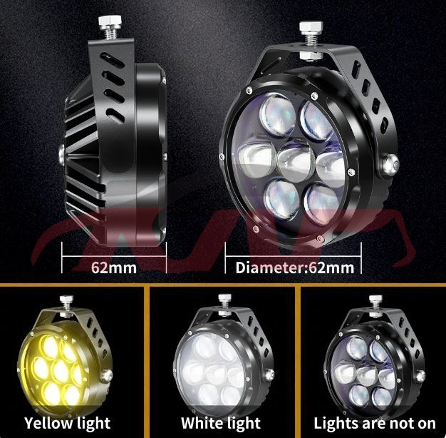 For Lens3551&nbsp;projector Lens&nbsp;dual Color Led Spotlight Auxiliary Light Ip67 Waterproof Motorcycle Accessories Dual Driving Headlight Fog Lamp Lighting System, Lens Automotive Accessories, Lens Car Lamps-Dual Color LED Spotlight Auxiliary Light IP67 Waterproof Motorcycle Accessories Dual Driving Headlight Fog Lamp Lighting System