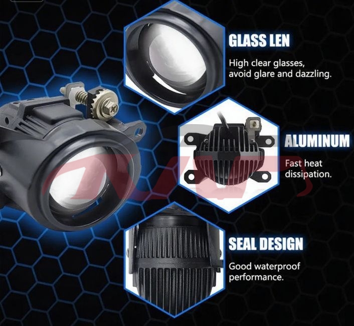 For Lens3551&nbsp;projector Lens&nbsp;2d 2.0 Inch Headlight With Fog Light Led Projector Lens High & Low Beam Lamps 55w 6500k Three Color Fog Lights New For Toyota, Lens Car Lamps, Lens Auto Parts Price-2D 2.0 Inch Headlight with Fog Light LED Projector Lens High & Low Beam Lamps 55W 6500K Three Color Fog Lights New for Toyota