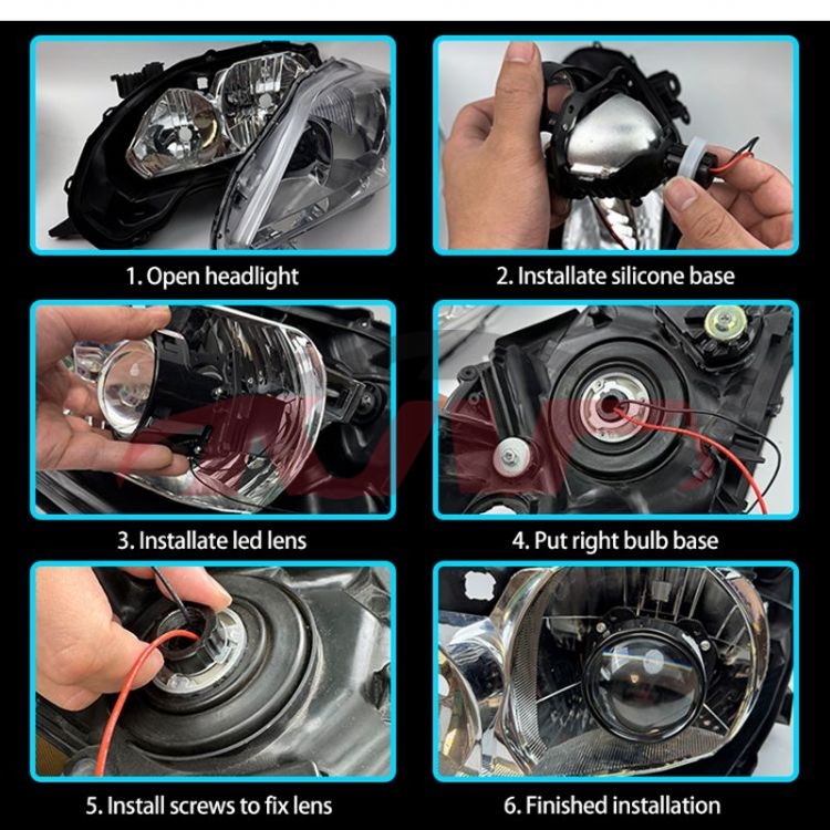 For Lens3551&nbsp;projector Lens&nbsp;mini Led Headlight Projector H4 H7 9006 Hd Blue Lens 160w Projector Focos Led Para Auto Bi Led Projector Lens 3.0, Lens Automotive Accessories, Lens  Automotive Accessories-Mini LED Headlight Projector H4 H7 9006 HD Blue Lens 160W Projector Focos Led Para Auto BI LED Projector Lens 3.0