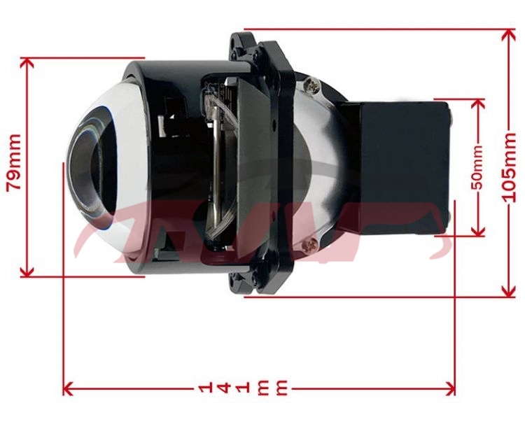 For Lens3551&nbsp;projector Lens&nbsp;cool Module Prism 3.0 Inch Bi Led Projector Lens 105w Super Bright Fit For All Car Auto Lighting System, Lens  Automotive Accessories, Lens Cheap Auto Parts-Cool Module Prism 3.0 Inch Bi Led Projector Lens 105W Super Bright Fit for All Car Auto Lighting System