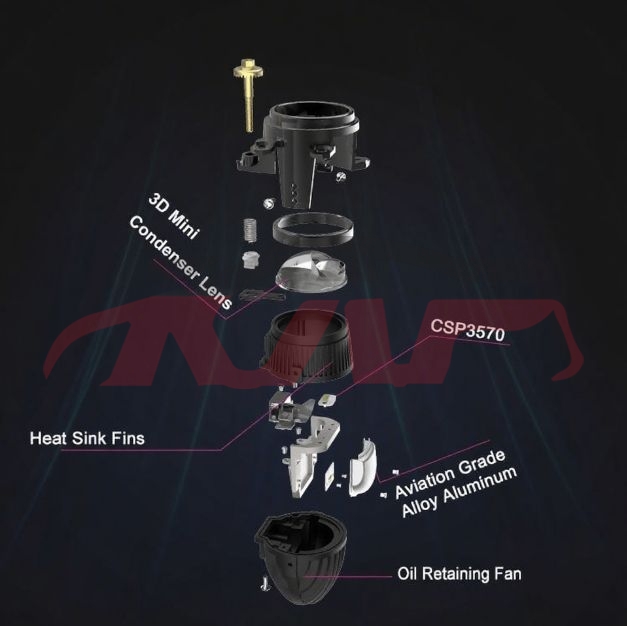 For Lens3551&nbsp;projector Lens&nbsp;h8 32w 3200lm Borosilicate Glass Hd Lens Projector Fog Lamp 2 Inch Car Front Bumper Grille Universal Led Fog Driving Lights, Lens  Automotive Accessories, Lens Auto Part-H8 32W 3200LM Borosilicate Glass HD Lens Projector Fog Lamp 2 Inch Car Front Bumper Grille Universal Led Fog Driving Lights