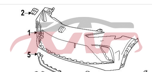 For Buick 35942024-2025 Encore Gx&nbsp;front Bumper&nbsp;42871537, Buick  Front Bumper Guard, Encore  Accessories-42871537