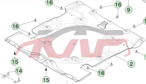 For Tesla 3585cybertruck 2024-2028&nbsp;front Engine Under Cover 0&nbsp;193964300a, Cybertruck Car Parts Store, Tesla   Car Body Parts-193964300A