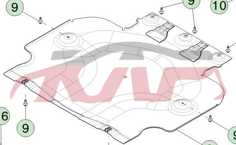 For Tesla 3585cybertruck 2024-2028&nbsp;rear Motor Lower Guard&nbsp;191909899a, Tesla   Car Body Parts, Cybertruck Car Accessorie-191909899A