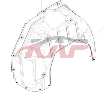 For Tesla 3585cybertruck 2024-2028&nbsp;rear Inner Fender&nbsp;l:180067300d   R:180067400d, Cybertruck Auto Parts Manufacturer, Tesla  Inside Fender，fender Flares-L:180067300D   R:180067400D