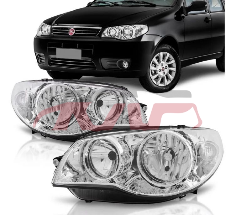 For Fiat 25422009-2011&nbsp;head Lamp, Chrome&nbsp;, Palio Automotive Parts, Fiat  Stard Halogen Headlight-