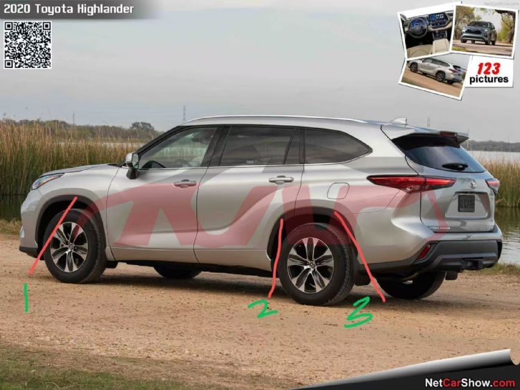 For Toyota 23132021 High Lander&nbsp;wheel Eyebrow, 6pcs/set&nbsp;, Highlander Advance Auto Parts, Toyota  Auto Part-